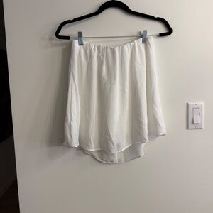 Strapless drape top in white - Vici - Medium
